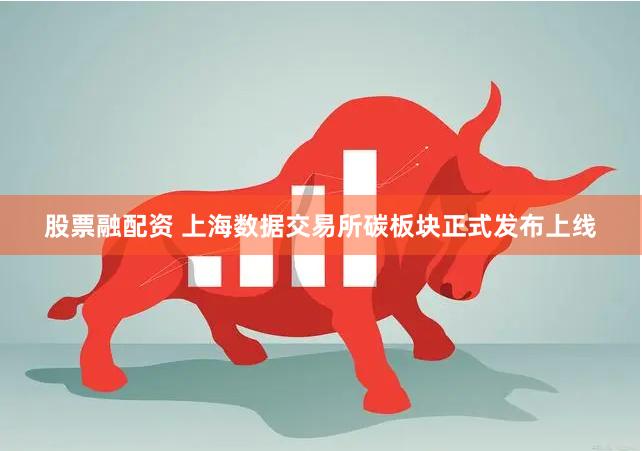股票融配资 上海数据交易所碳板块正式发布上线